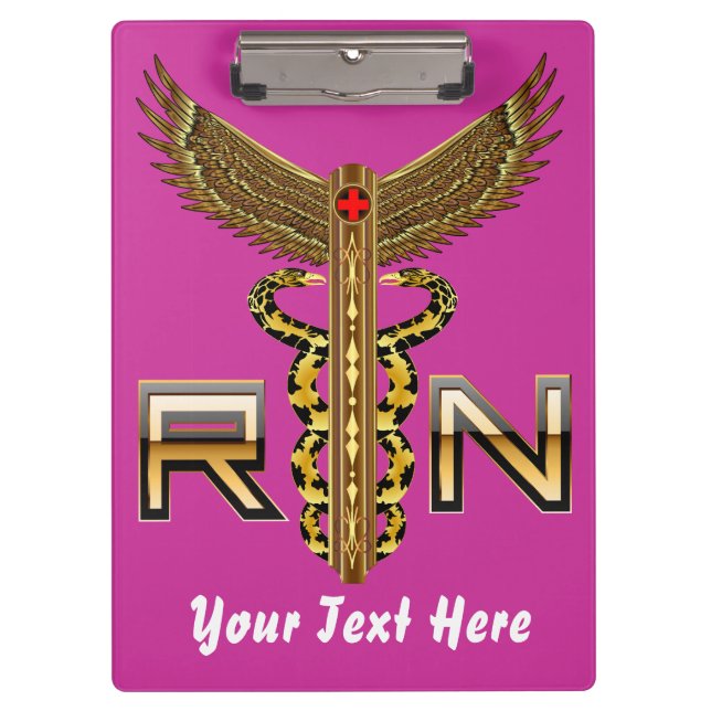 Nurse Pick a Side View About Design Below Clipboard (Front)