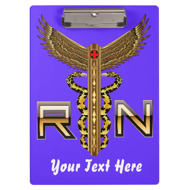 Nurse Pick a Side View About Design Below Clipboard (Front)