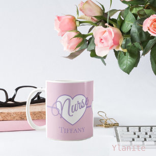 Nurse Pink and Purple coffee mug