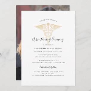Nurse Pinning Graduation 2024 Photo Invitation