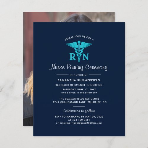 Nurse Pinning Graduation 2024 Photo Invitation