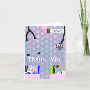 Nurse Pockets Thank You - Pinks Card