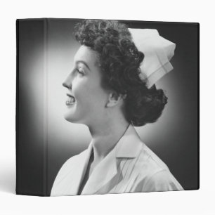 Nurse Posing 3 Ring Binder