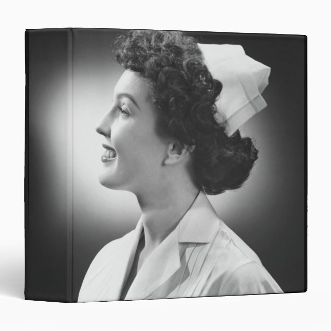Nurse Posing 3 Ring Binder (Front/Spine)