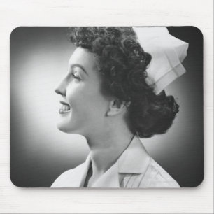 Nurse Posing Mouse Pad