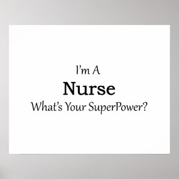 Nurse Poster by medical_gifts at Zazzle