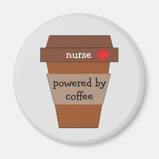Nurse Powered By Coffee Magnet