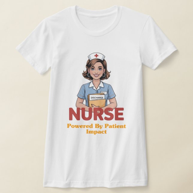Nurse Powered by Coffee T-shirt (Laydown)