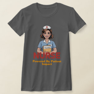 Nurse Powered by Coffee T-shirt