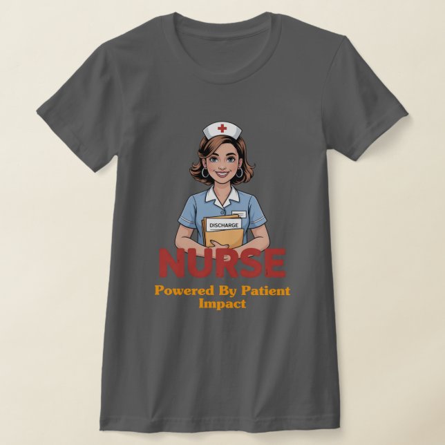 Nurse Powered by Coffee T-shirt (Laydown)