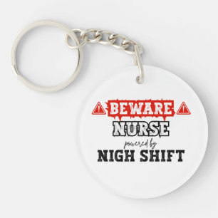 Nurse Powered By Night Shift   Nurse & Healthcare Keychain