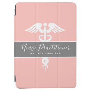 Nurse Practitioner Blush Pink Personalized iPad Air Cover