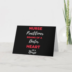 Nurse Practitioner Brains Of A Doctor Heart Card