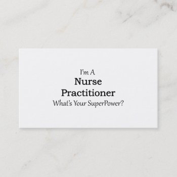 Nurse Practitioner Business Card by medical_gifts at Zazzle