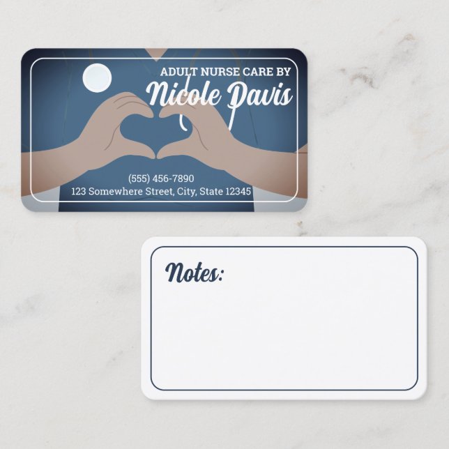 Nurse Practitioner Business Card (Front/Back)