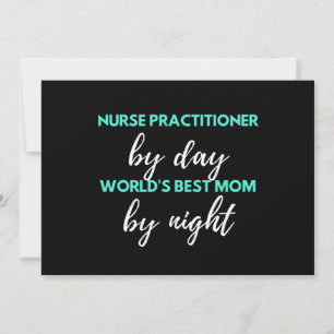 Nurse Practitioner By Day World's Best Mom Holiday Card