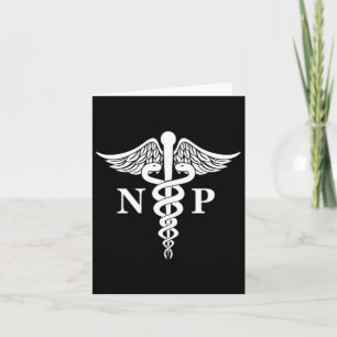 Nurse Practitioner Caduceus Medical Symbol Pocket Card