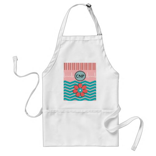 Nurse Practitioner Chevron Design Adult Apron