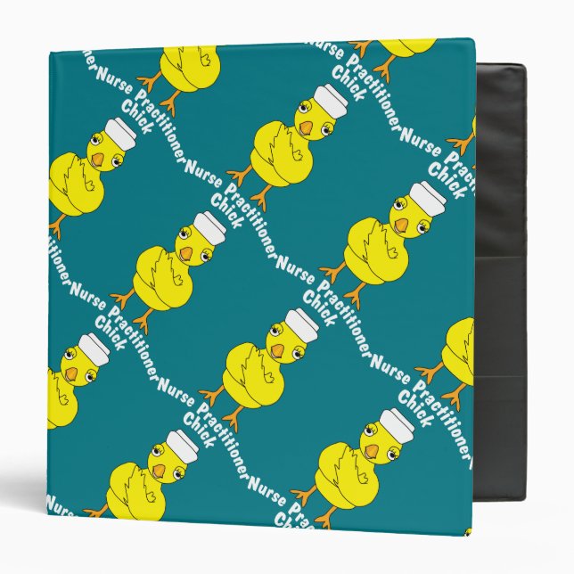 Nurse Practitioner Chick 3 Ring Binder (Front/Inside)
