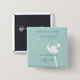 Nurse Practitioner Dandelion Button