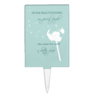 Nurse Practitioner Dandelion Cake Topper