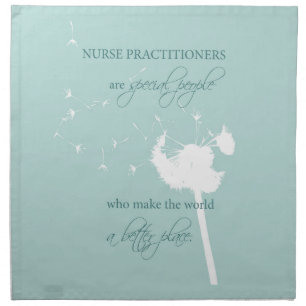 Nurse Practitioner Dandelion Cloth Napkin