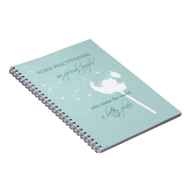 Nurse Practitioner Dandelion Notebook (Right Side)