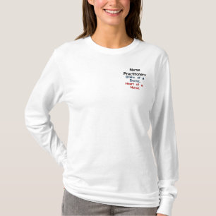 Nurse Practitioner Embroidered Long Sleeve T-Shirt