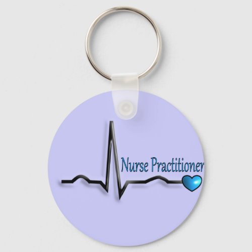 Nurse Practitioner Gifts QRS Design Keychain