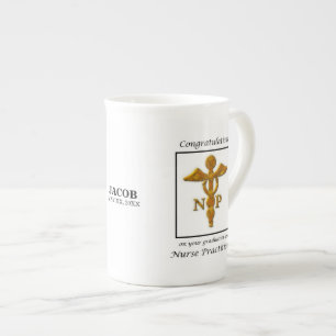 Nurse Practitioner Graduation Congratulations Bone China Mug