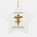 Nurse Practitioner Graduation Congratulations Ceramic Ornament at Zazzle