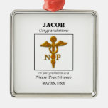 Nurse Practitioner Graduation Congratulations Metal Ornament at Zazzle