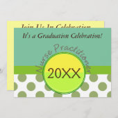 Nurse Practitioner Graduation Invitations 20XX III (Front/Back)