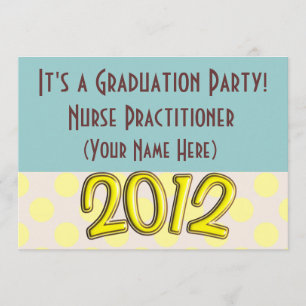 Nurse Practitioner Graduation Party Invitations
