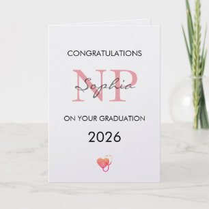 Nurse Practitioner Graduation Personalized 2026 Card