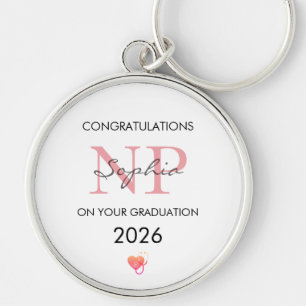 Nurse Practitioner Graduation Personalized 2026 Keychain