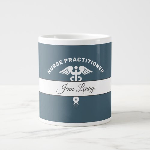 Nurse Practitioner Graduation Script Personalized Giant Coffee Mug