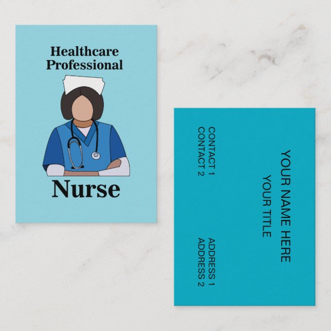 Nurse Practitioner Healthcare Professional Business Card (Front/Back)