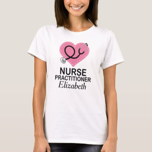 Nurse Practitioner Heart Personalized T-shirt