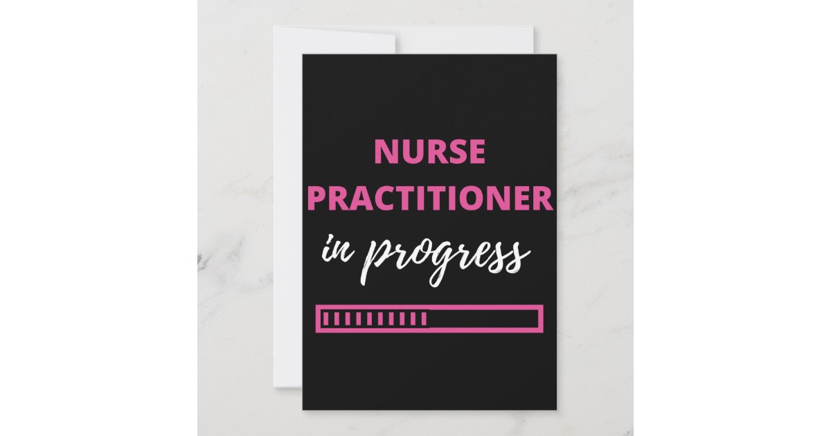 Nurse Practitioner In Progress Thank You Card | Zazzle