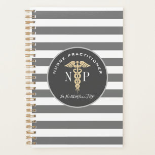 Nurse Practitioner Medical Grey Personalized Planner
