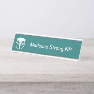 Nurse Practitioner Medical Professional Desk Name Plate