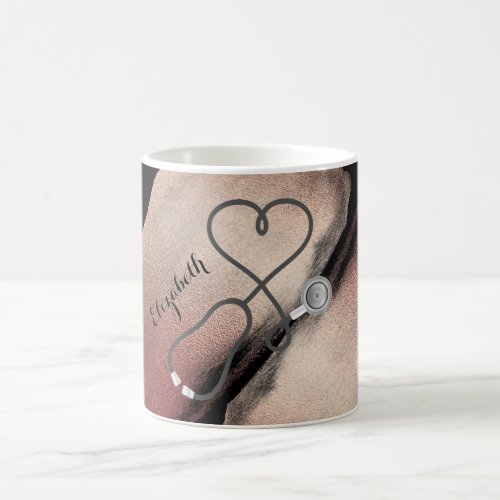 Nurse Practitioner Medical Rose Gold Elegant Coffee Mug