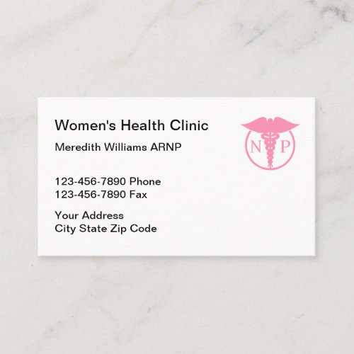 Nurse Practitioner Medical Theme Business Card