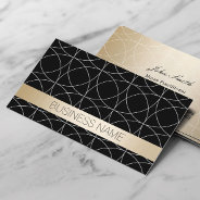 Nurse Practitioner Modern Black & Gold Business Card at Zazzle