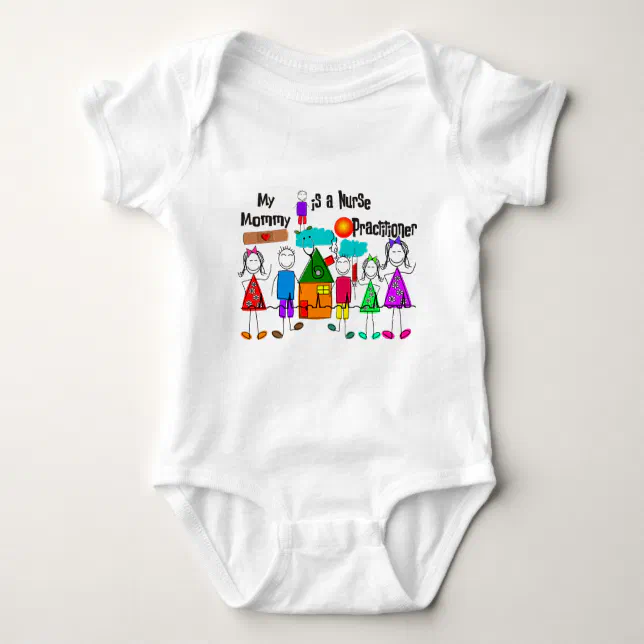 Nurse Practitioner Mommy Baby Bodysuit Zazzle