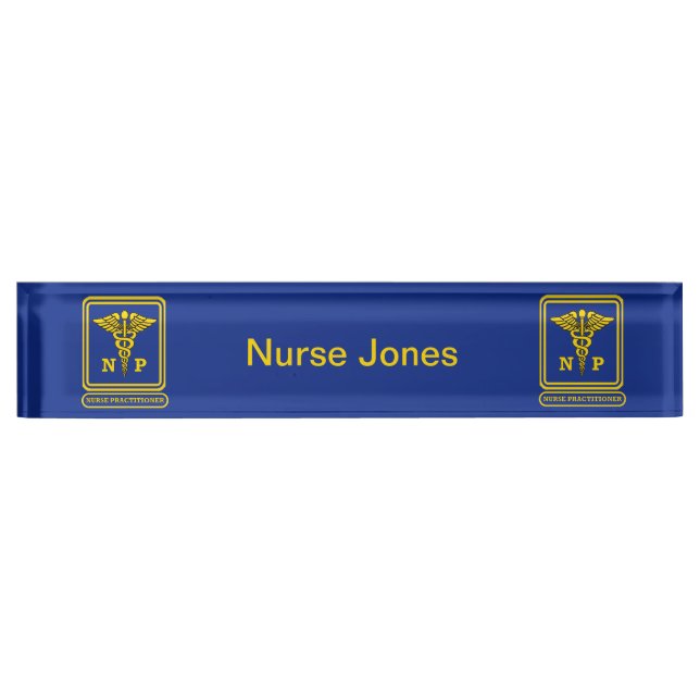 Nurse Practitioner Name Plate (Front)