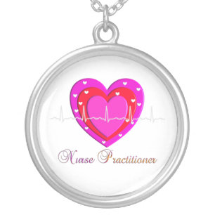 Nurse Practitioner Necklace Sterling Silver