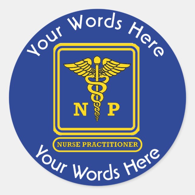 Nurse Practitioner NP Custom Sticker (Front)