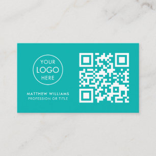 Nurse Practitioner Professional QR Code Logo Business Card